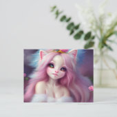 Schöner Cartoon Cat Baby Postkarte (Stehend Vorderseite)