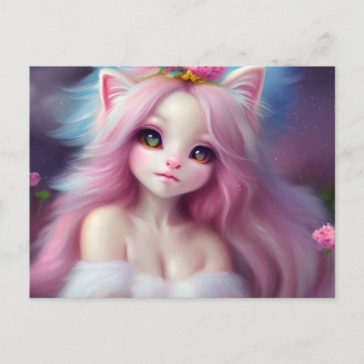 Schöner Cartoon Cat Baby Postkarte (Vorderseite)