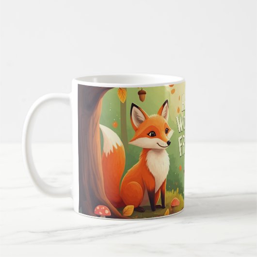 Schöner Cartoon "Happy Woodland" Kaffeetasse (Links)