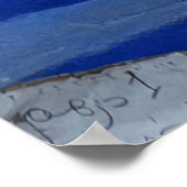 Schöner Chefchaoun Die blaue marokkanische Stadt Poster (Ecke)