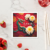 Schöner chinesischer Drache Neujahr 2024 PPN02 Serviette (Beispiel)