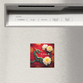 Schöner chinesischer Drache Neujahr 2024 SqM2 Magnet (In Situ (Geschirrspüler))