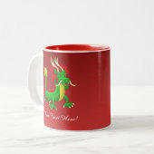Schöner chinesischer Drache Zweifarbige Tasse (Vorderseite Links)