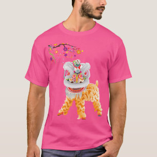Schöner chinesischer Löwentanz T-Shirt