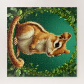 Schöner Chipmunk inmitten von Grün Puzzle (Horizontal)