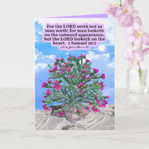 Schöner Cholla Kaktus 1 Samuel 16:7 Karte