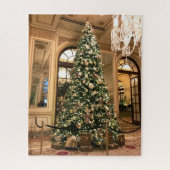 Schöner Christbaum im Plaza Hotel NYC Puzzle (Vertikal)