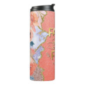 Schöner Christlicher Glaube über Angst Thermosbecher (Nach links gedreht)