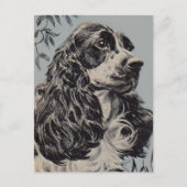 schöner Cocker Spaniel Postkarte (Vorderseite)