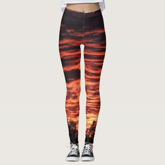 Schöner Colorado-Sonnenuntergang Leggings (Vorderseite)
