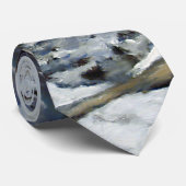 Schöner Colorado Winter Stream Krawatte (Gerollt)