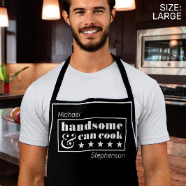 Schöner Cook Funny Mens Schwarz-weißer Vater Tag Schürze