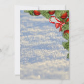 Schöner Cooler Weihnachtsbaum Einladung (Rückseite)