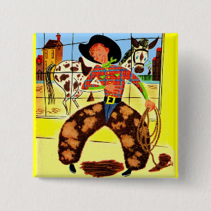 schöner Cowboy Button