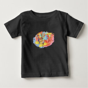 Schöner Dachshund-Hund Baby T-shirt