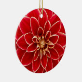 Schöner Dahlie-Blumen-Blumenblatt-Entwurf Keramikornament (Rechts)