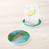 Schöner Danaus Plexippus Butterfly auf dem Leaf. Getränkeuntersetzer (Seite)