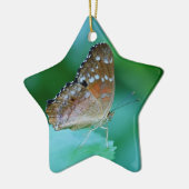 Schöner Danaus Plexippus Butterfly auf dem Leaf. Keramik Ornament (Links)