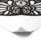 Schöner Deko Black Square Doodle 2 (Ecke)