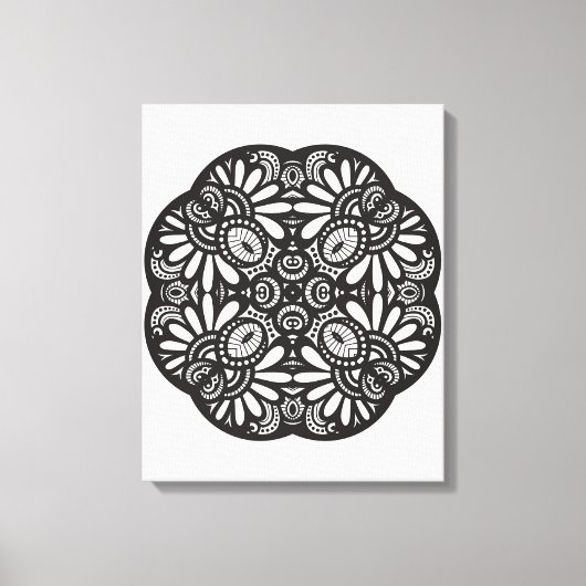 Schöner Deko Black Square Doodle 6 (Vorderseite)