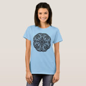 Schöner Deko Black Square Doodle T-Shirt (Vorne ganz)