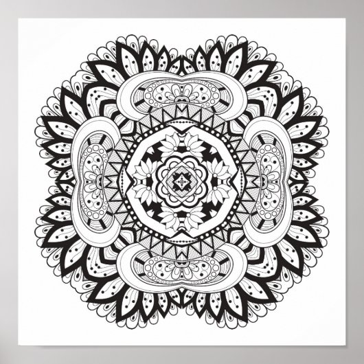 Schöner Deko Square Doodle 2 (Vorne)