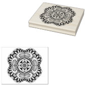 Schöner Deko Square Doodle Gummistempel (Stempel)