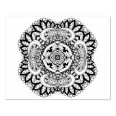 Schöner Deko Square Doodle Gummistempel (Prägung)