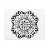 Schöner Deko Square Doodle Magnet (Horizontal)