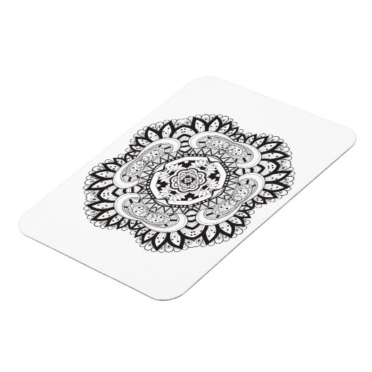 Schöner Deko Square Doodle Magnet (Linke Seite)