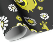 Schöner dekorativer Pfau Geschenkpapier (Rolleneckpunkt)