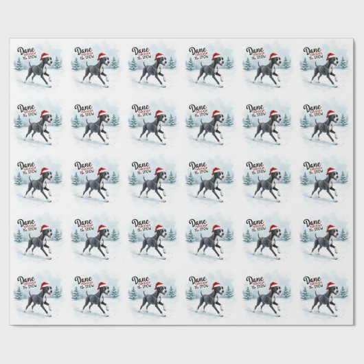 Schöner Deutsche Dogge Geschenkpapier (Flach)