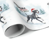 Schöner Deutsche Dogge Geschenkpapier (Rolleneckpunkt)