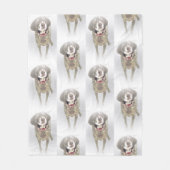 Schöner deutscher kurzhaariger Zeiger-Winter Fleecedecke (Vorderseite)