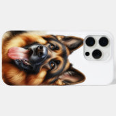 Schöner deutscher Schäferhund in Wasserfarbe Case-Mate iPhone Hülle (Rückseite (Horizontal))