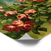 Schöner deutscher Vintager Ostergel Poster (Ecke)