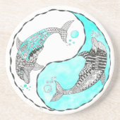 Schöner Dolphin-Untersetzer Getränkeuntersetzer (Vorne)