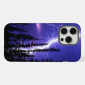 schöner Donner über dem Wald iPhone Hülle (Rückseite (Horizontal))