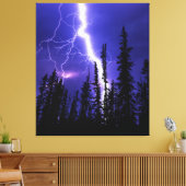 schöner Donner über dem Wald Leinwanddruck (Insitu (Wohnzimmer))