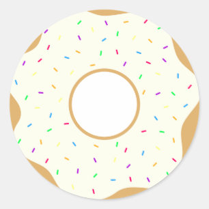 Schöner Donut Runder Aufkleber