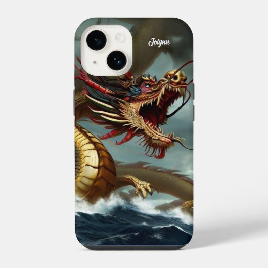 Schöner Drache iPhone Hülle (Rückseite)