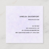 Schöner Drache mit eleganter Krone Quadratische Visitenkarte (Rückseite)