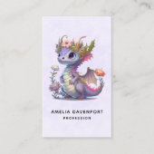 Schöner Drache mit eleganter Krone Visitenkarte (Vorderseite)