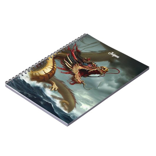 Schöner Drache Notizblock (Linke Seite)