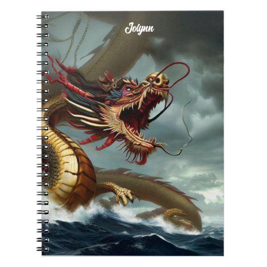 Schöner Drache Notizblock (Vorderseite)