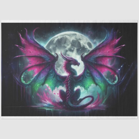 Schöner Drache Seidenpapier (Vorderseite)