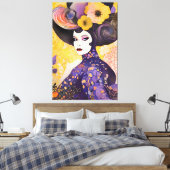 Schöner Drag Queen Klimt Style Leinwanddruck (Insitu (Schlafzimmer))
