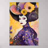 Schöner Drag Queen Klimt Style Poster (Vorne)