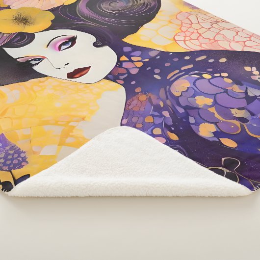 Schöner Drag Queen Klimt Style Sherpadecke (3/4)