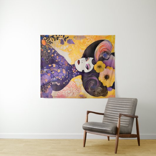 Schöner Drag Queen Klimt Style Wandteppich (Beispiel (Horizontal))